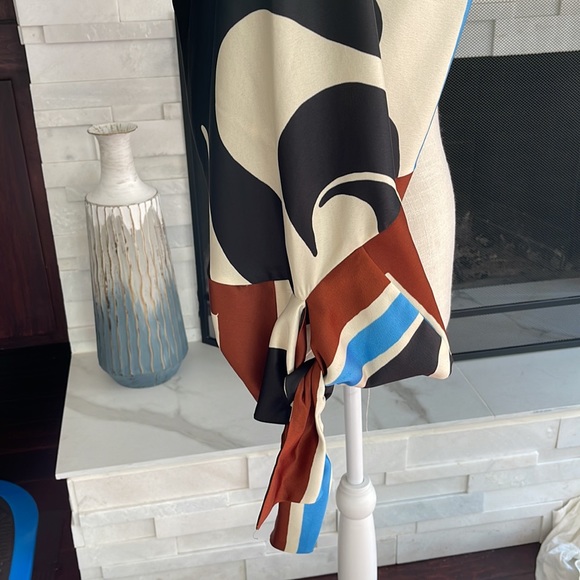 Zara top with tie sleeves sz S - Picture 4 of 4